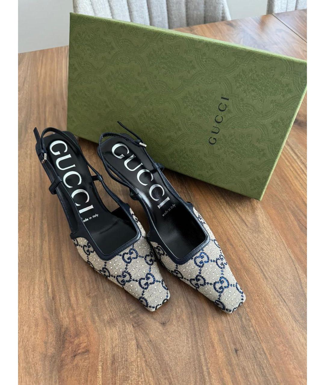 GUCCI Коричневые туфли, фото 2