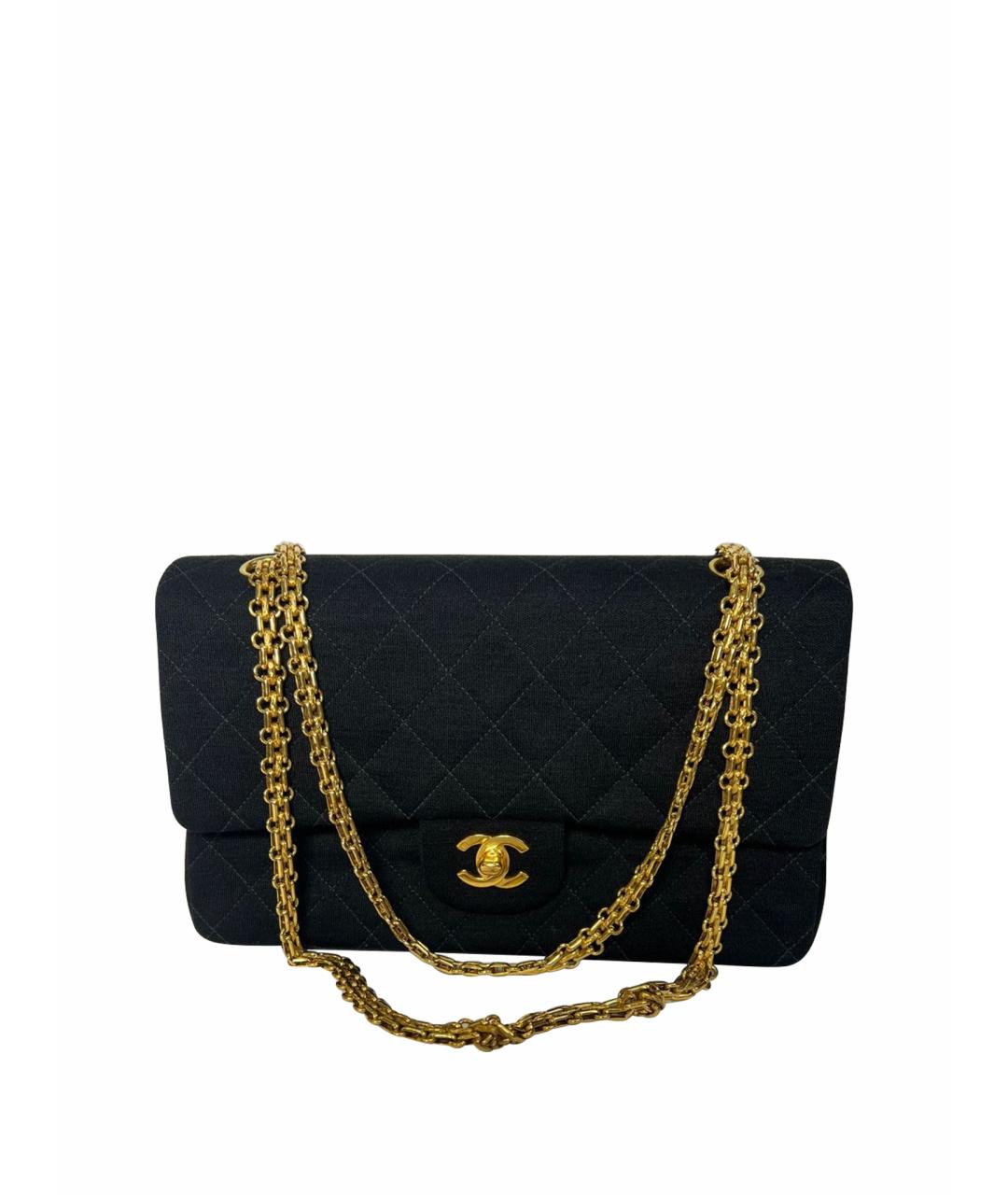 CHANEL Черная синтетическая сумка через плечо, фото 1
