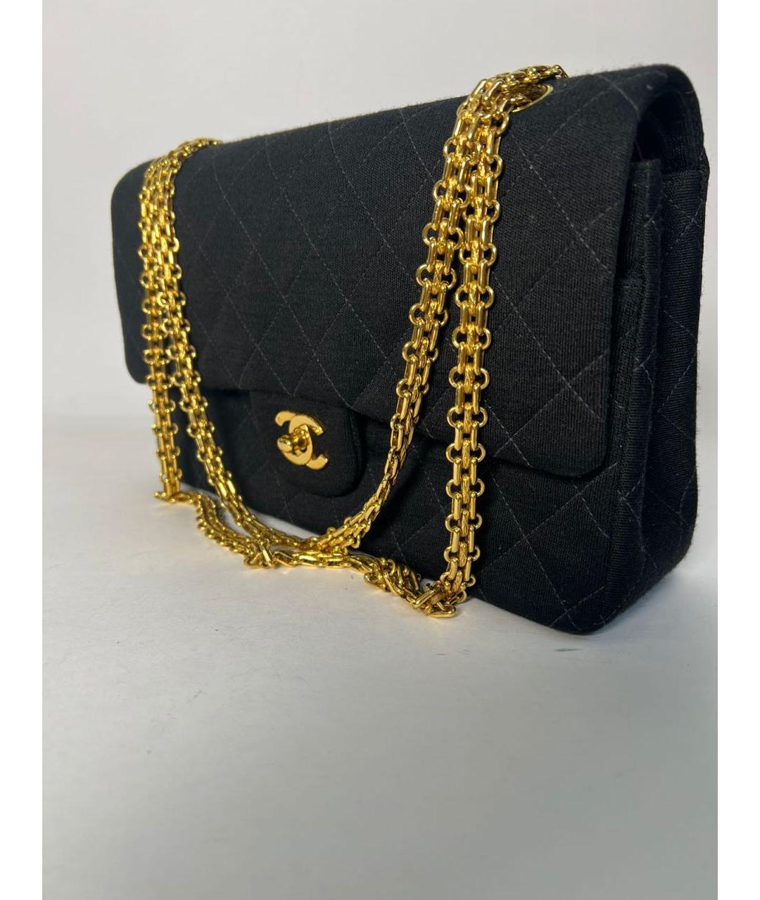 CHANEL Черная синтетическая сумка через плечо, фото 2
