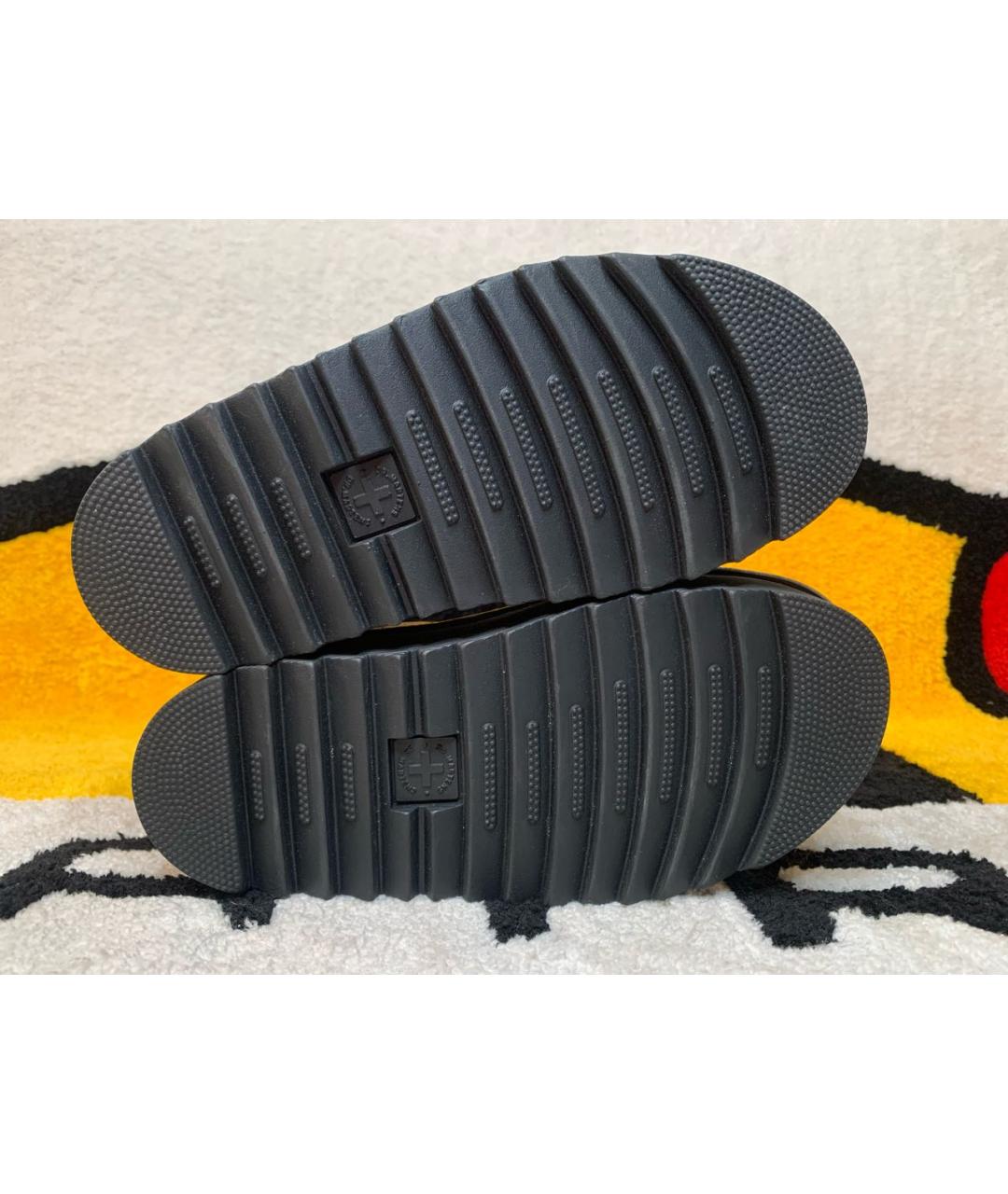 DR. MARTENS Черные кожаные сандалии, фото 7
