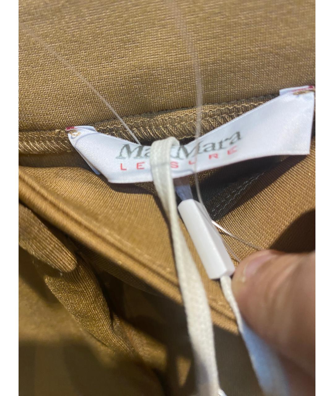 MAX MARA Бежевый вискозный костюм с брюками, фото 8