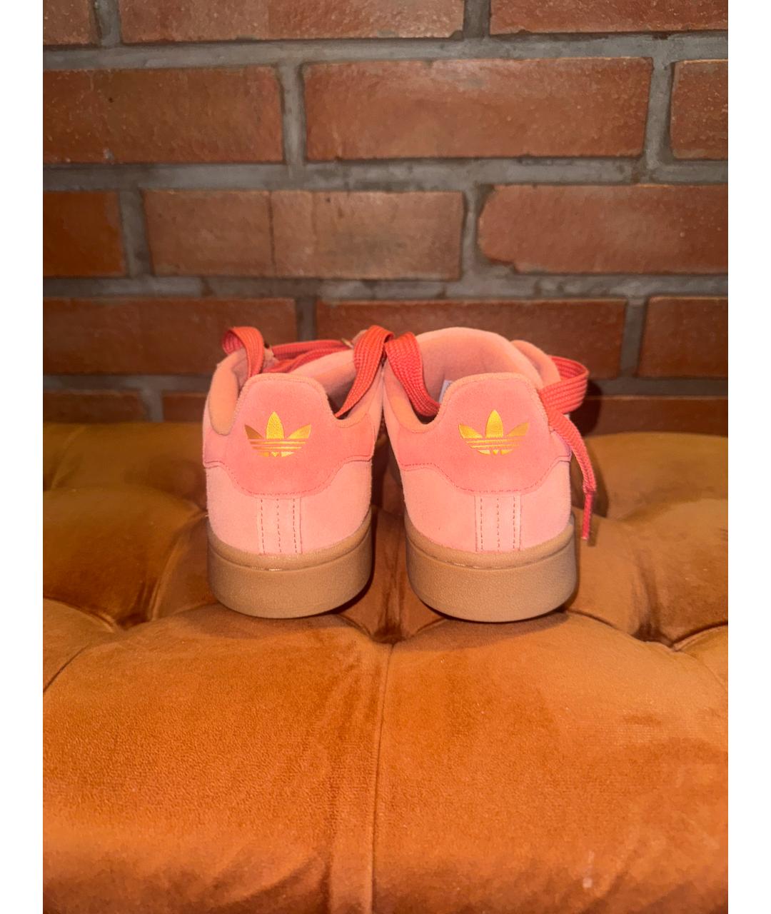 ADIDAS Коралловые замшевые кеды, фото 4
