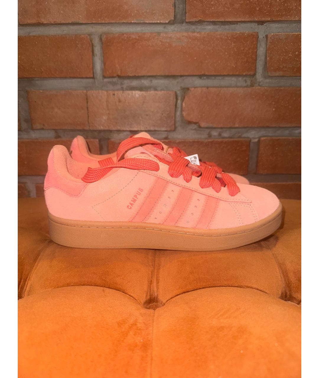 ADIDAS Коралловые замшевые кеды, фото 6