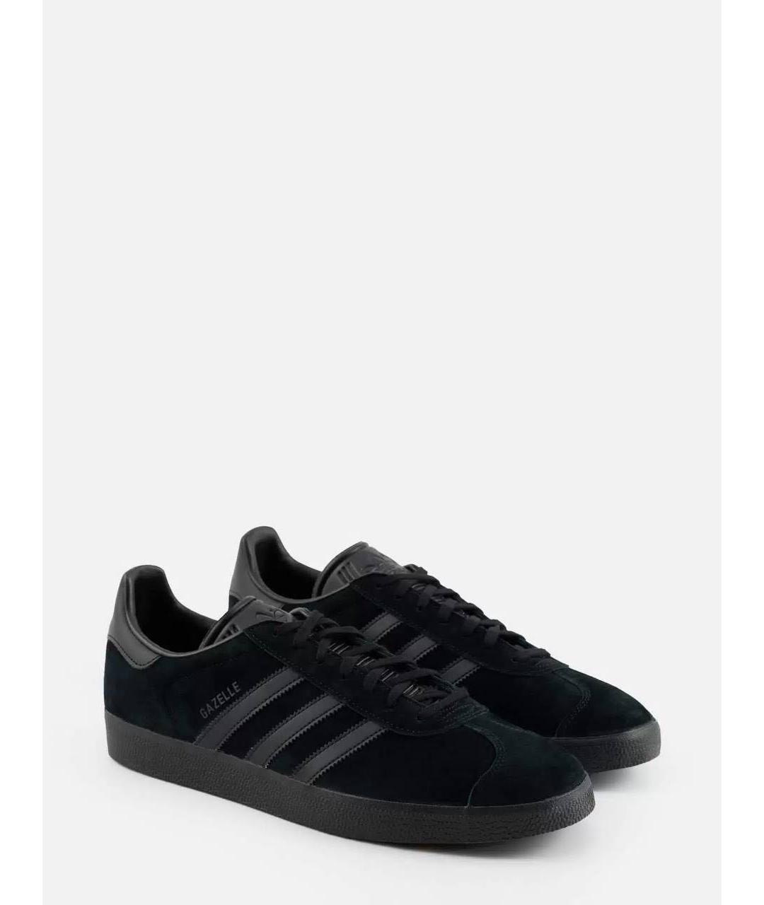 ADIDAS Черные замшевые низкие кроссовки / кеды, фото 8