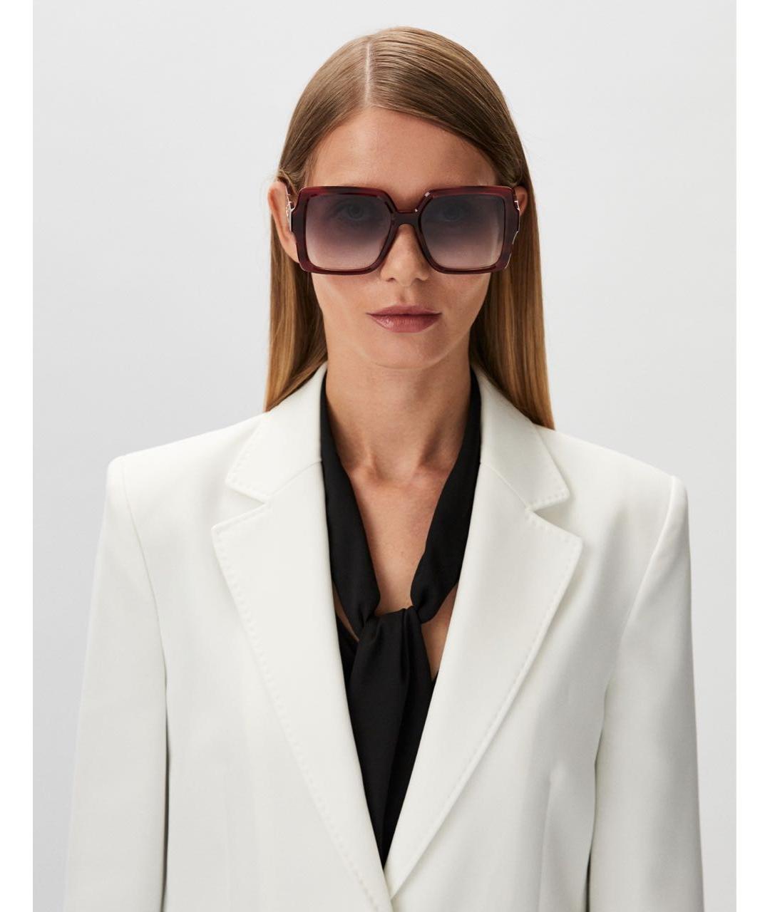 TRUSSARDI Бордовые солнцезащитные очки, фото 6