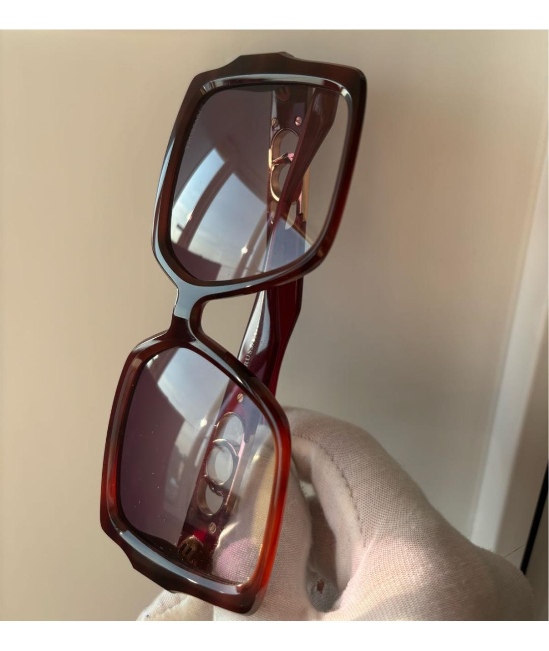 TRUSSARDI Бордовые солнцезащитные очки, фото 5