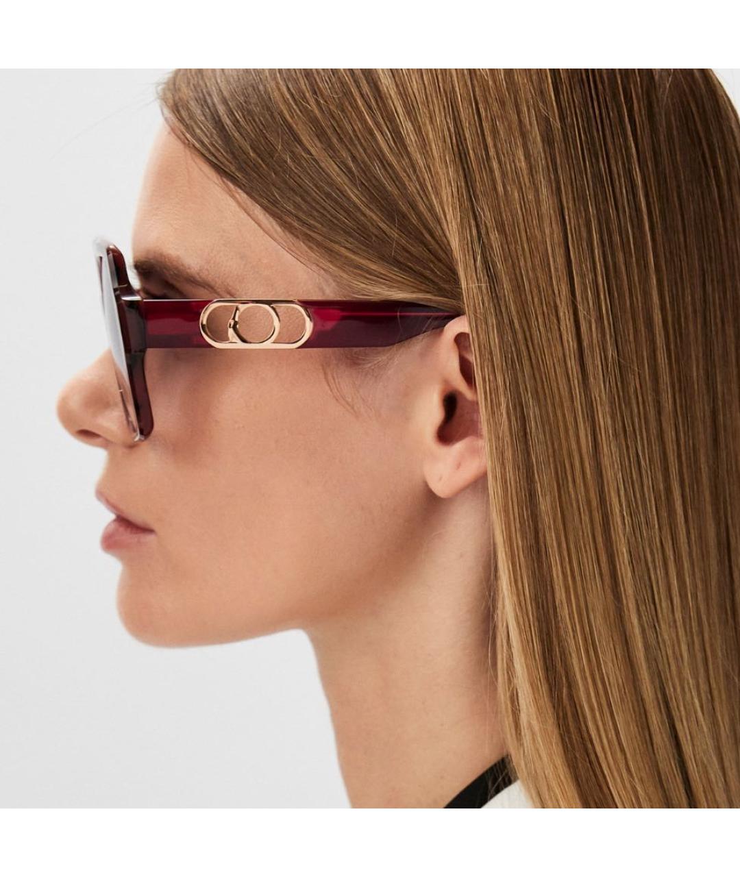 TRUSSARDI Бордовые солнцезащитные очки, фото 7