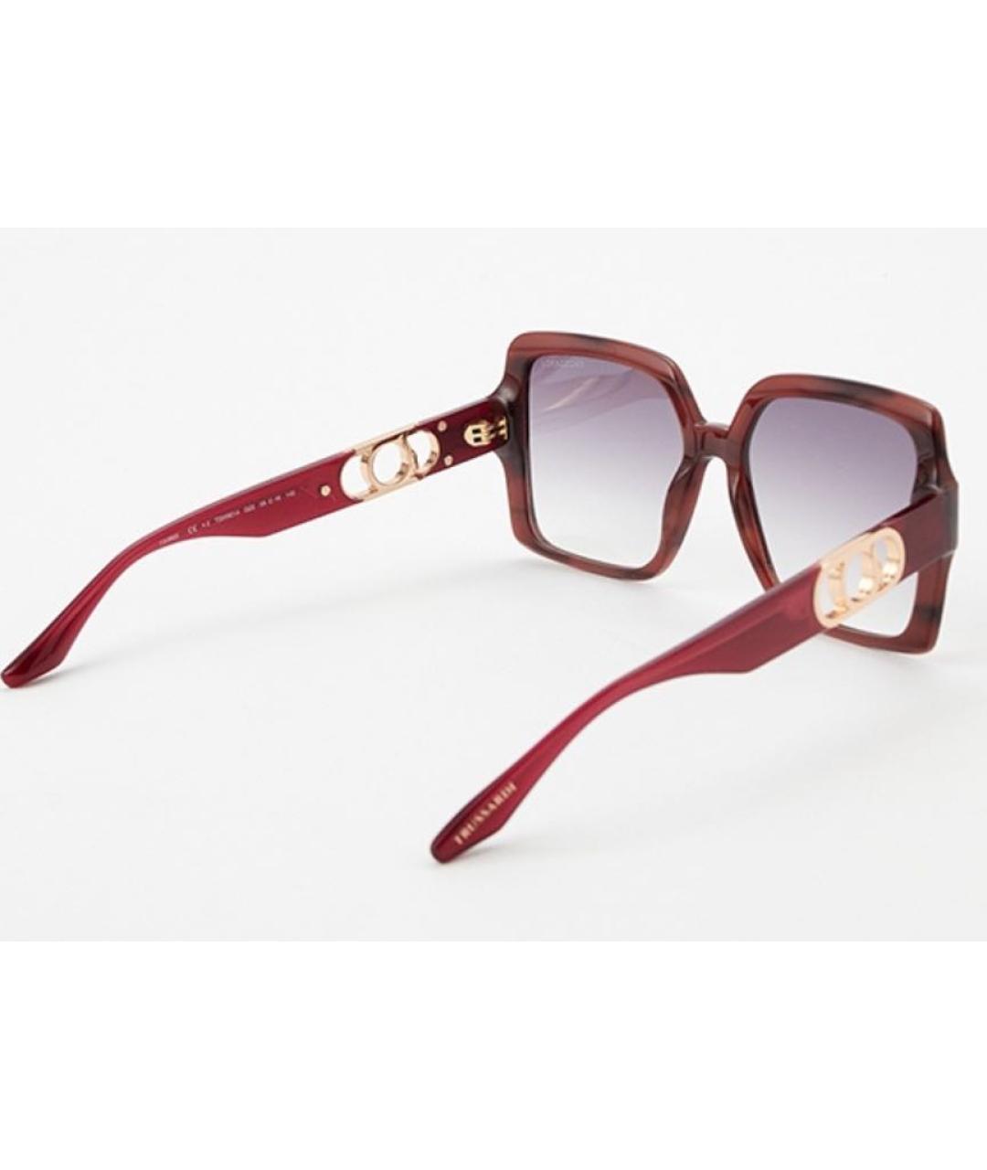 TRUSSARDI Бордовые солнцезащитные очки, фото 2