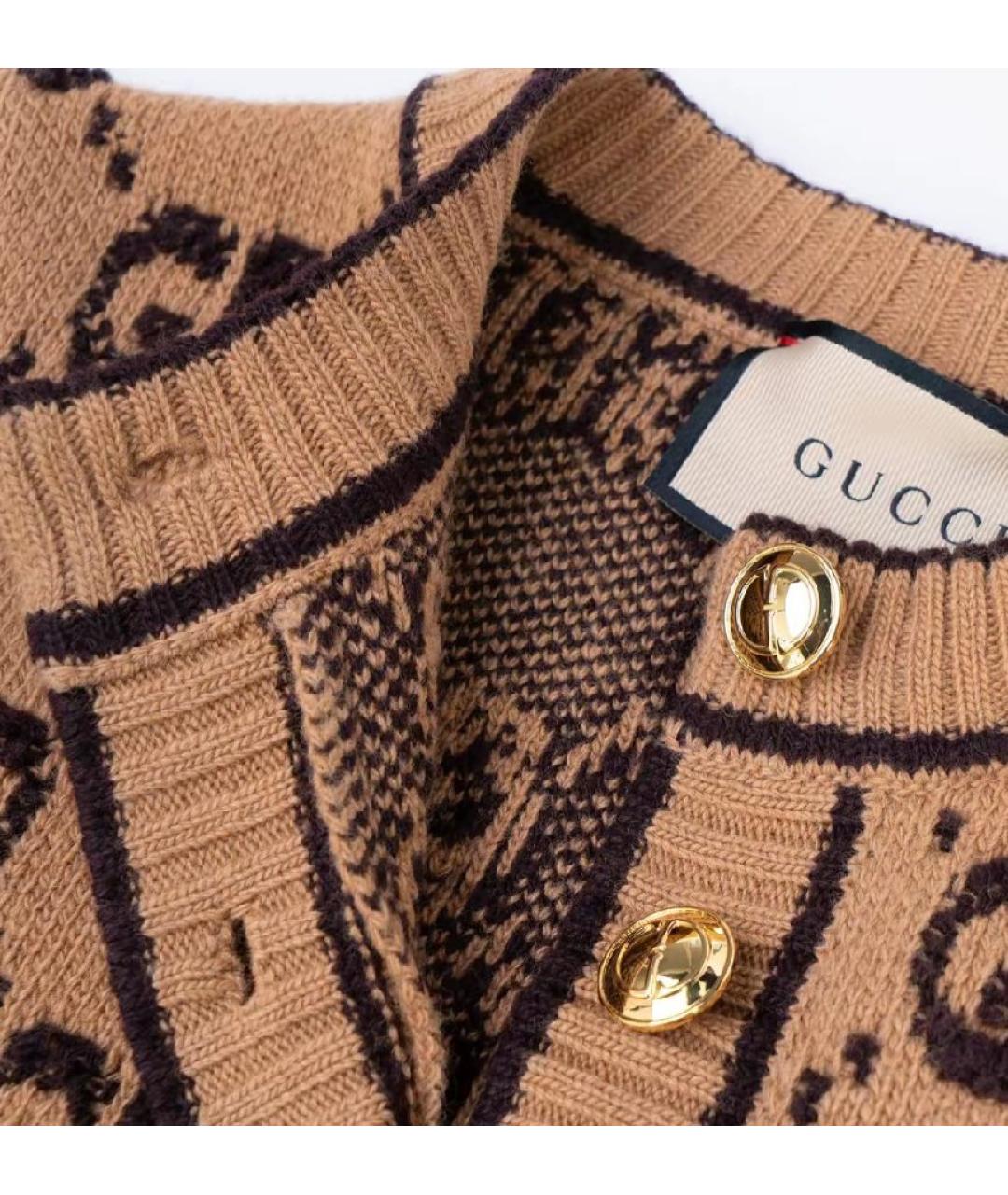 GUCCI Бежевый кардиган, фото 5