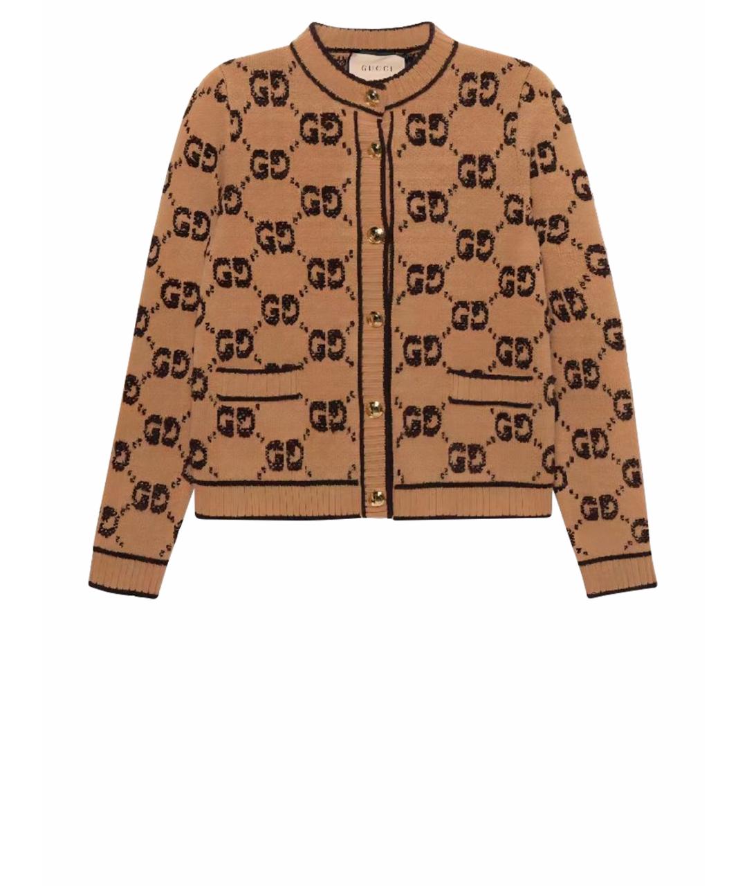 GUCCI Бежевый кардиган, фото 1