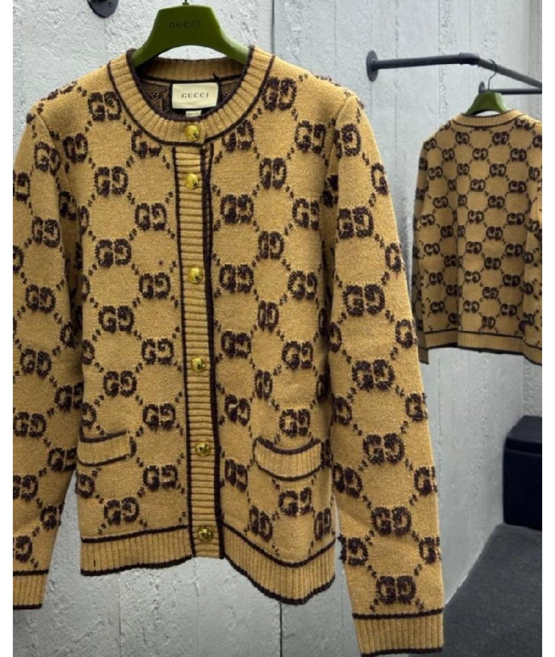 GUCCI Бежевый кардиган, фото 8