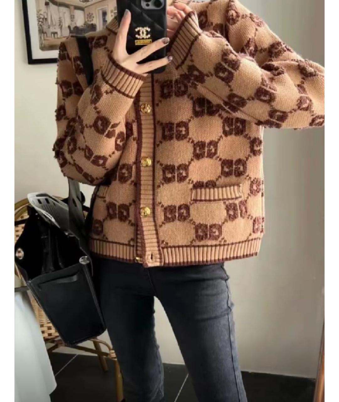 GUCCI Бежевый кардиган, фото 6