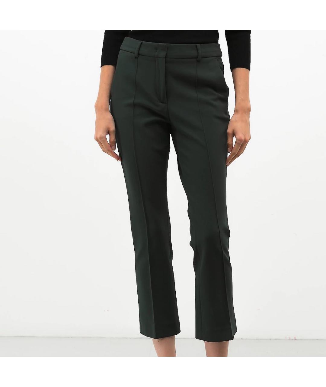 SPORTMAX Зеленые полиамидовые брюки узкие, фото 4