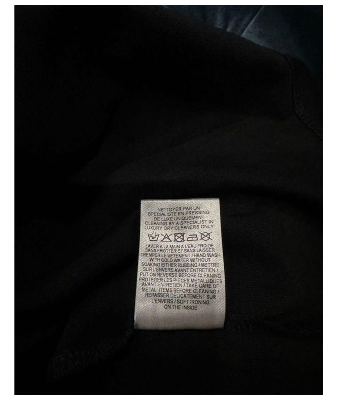 BALMAIN Черная хлопковая футболка, фото 4