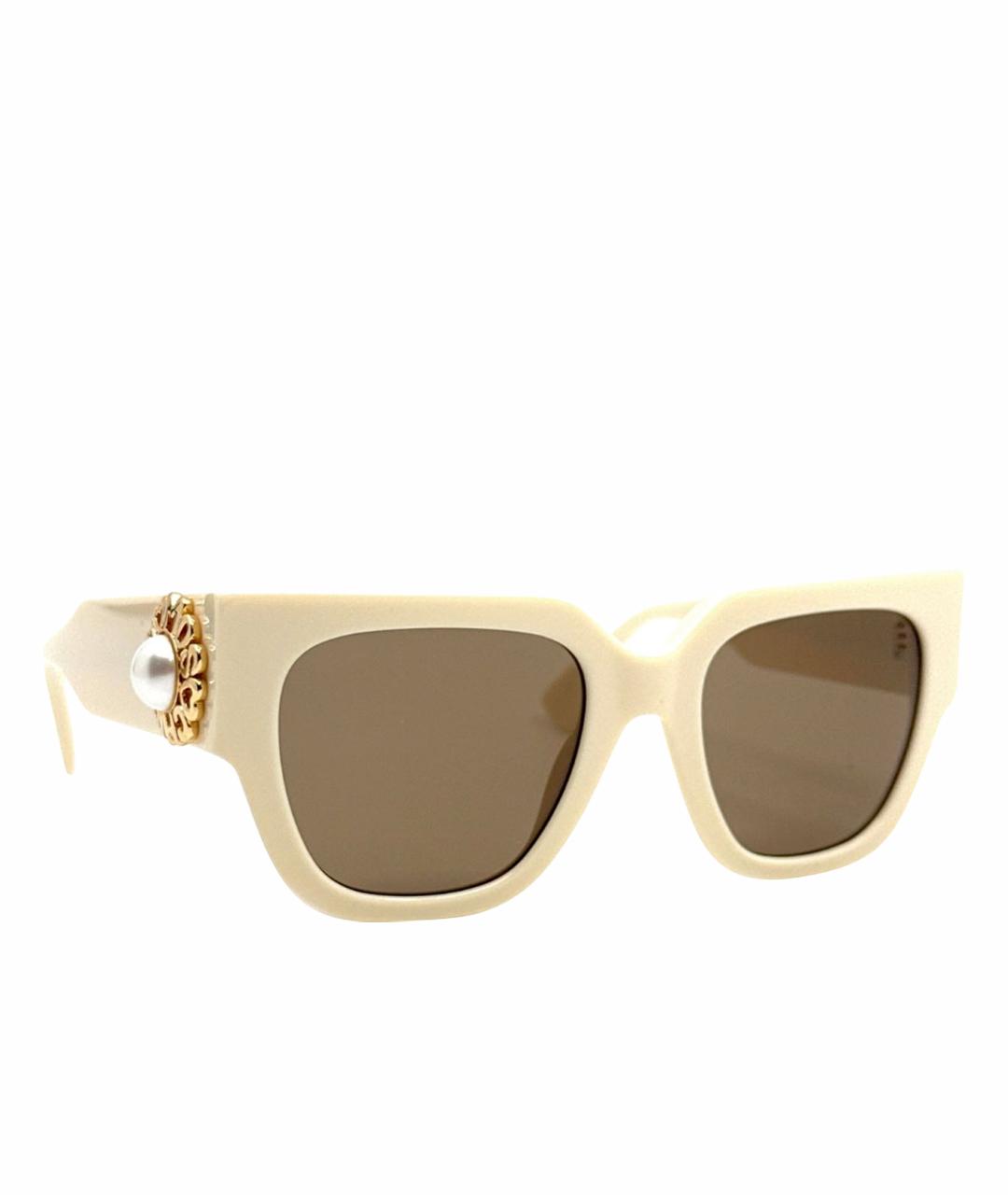 MOSCHINO Бежевые солнцезащитные очки, фото 1