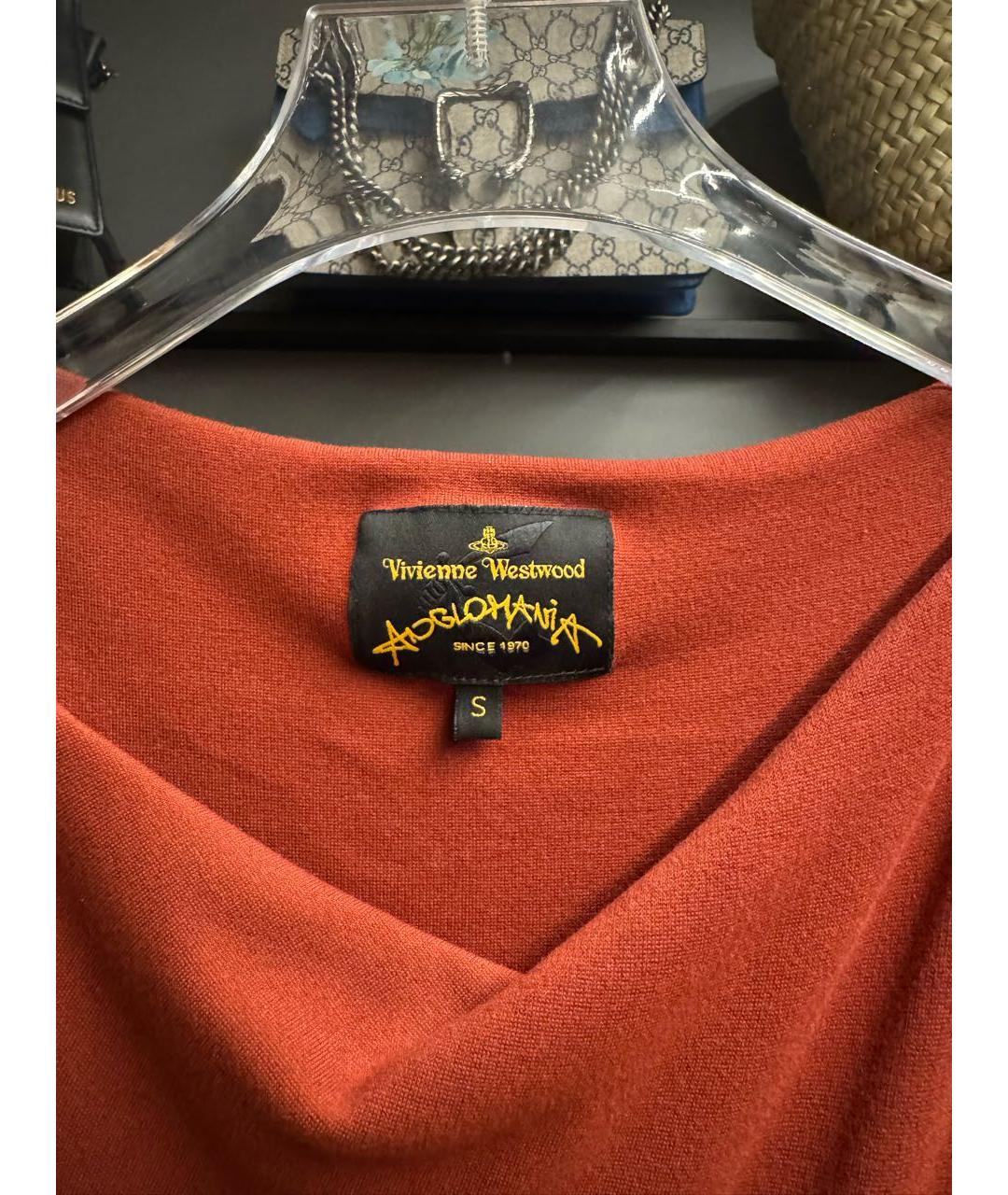 VIVIENNE WESTWOOD Бордовое вискозное вечернее платье, фото 3