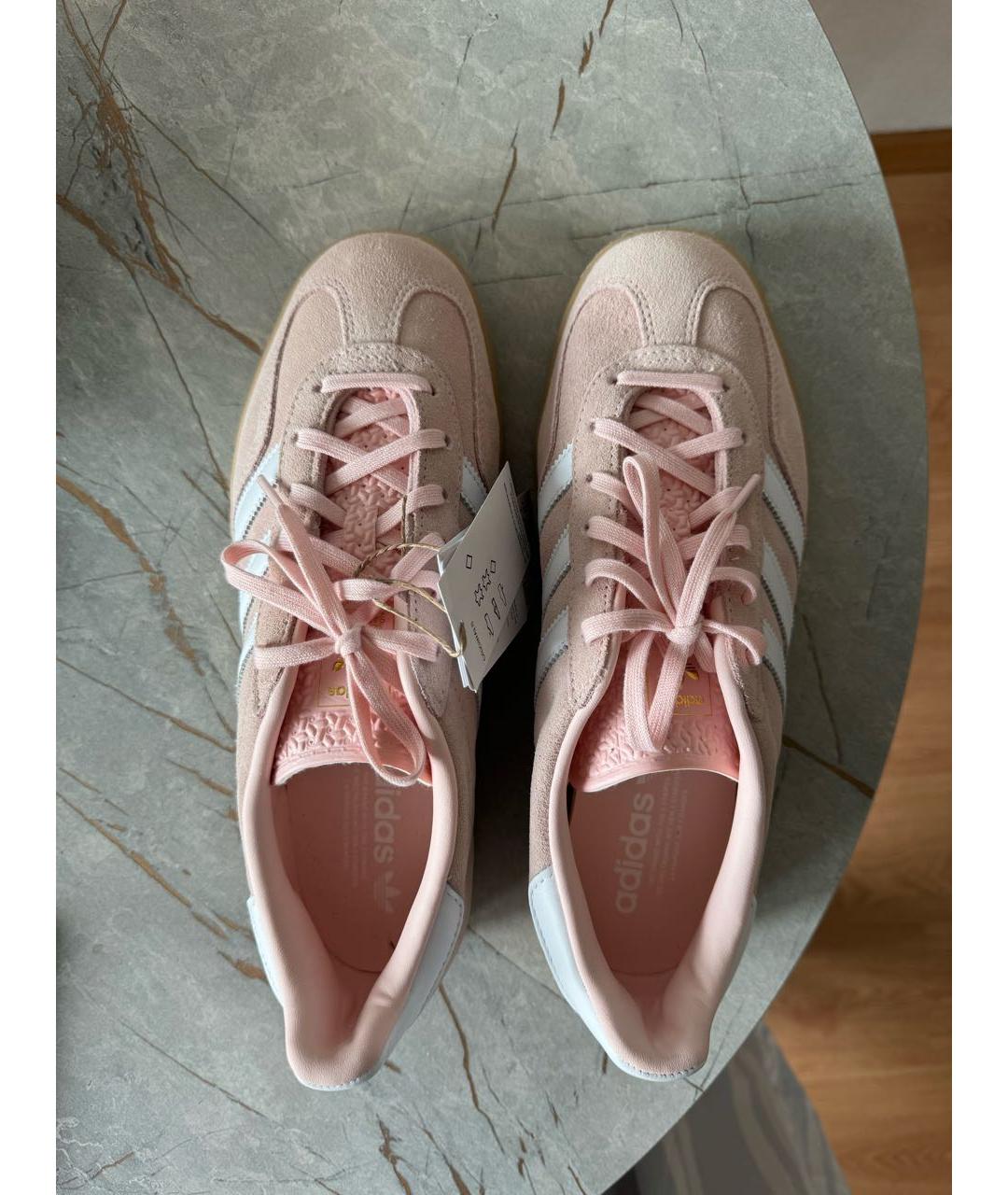 ADIDAS Коралловые замшевые кеды, фото 3