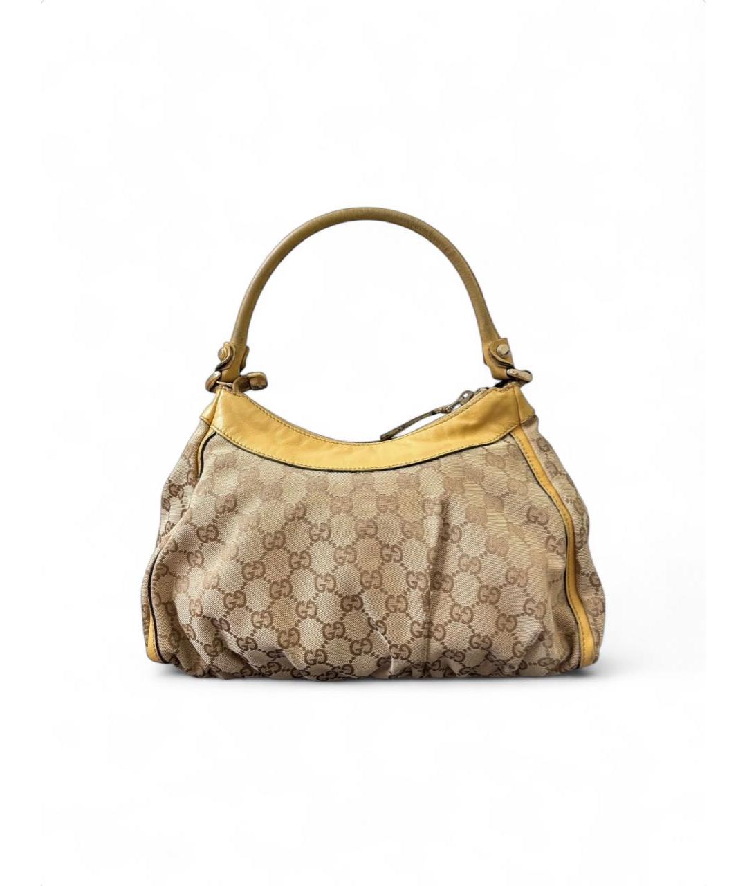 GUCCI Бежевая сумка с короткими ручками, фото 3