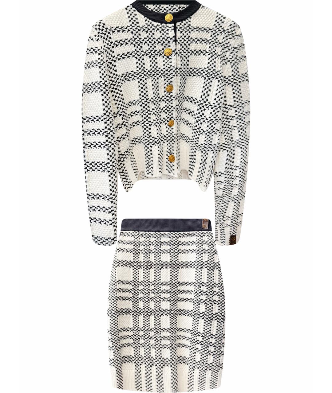 LOUIS VUITTON Бежевый вискозный костюм с юбками, фото 1