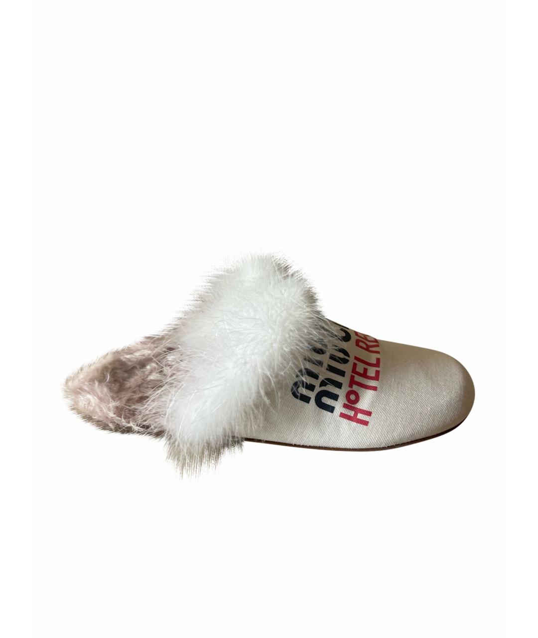 MIU MIU Мульти текстильные мюли, фото 1