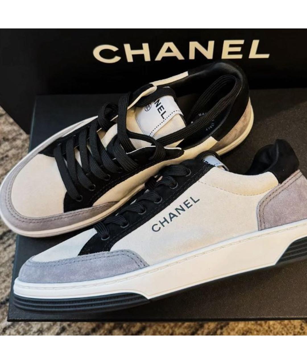 CHANEL Серые кеды, фото 3