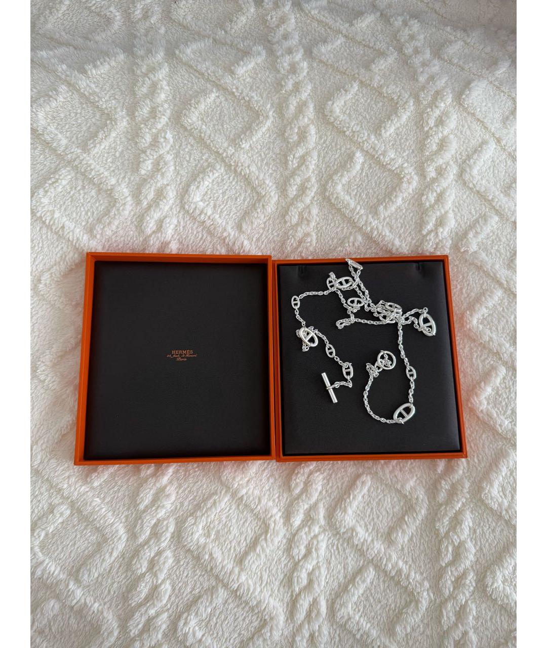 HERMES Серебряная серебряная цепочка, фото 2