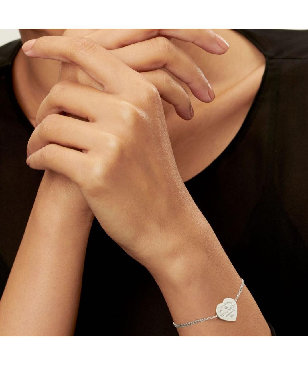 TIFFANY&CO Серебрянный серебряный браслет, фото 2