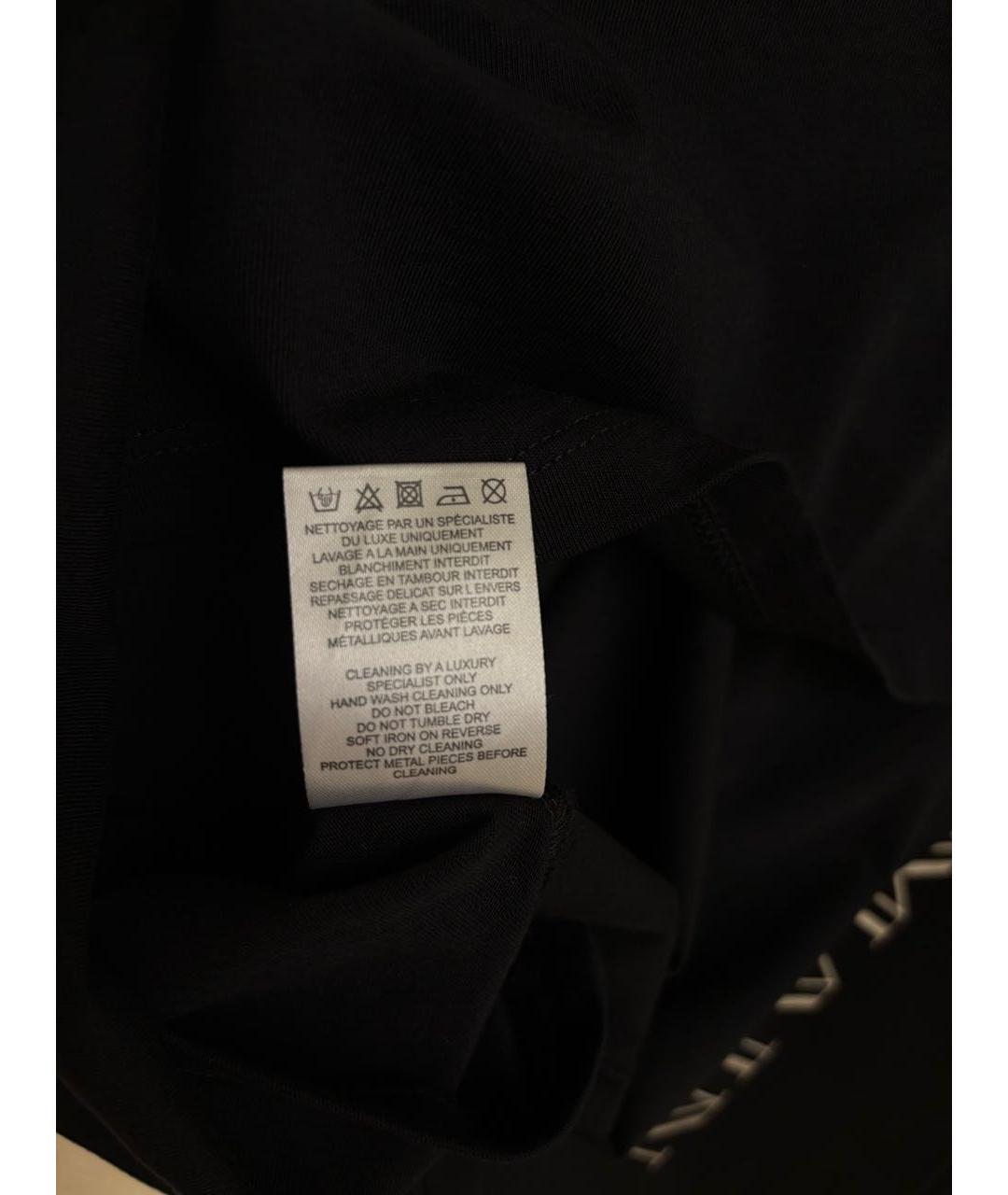 BALMAIN Черная хлопковая футболка, фото 5