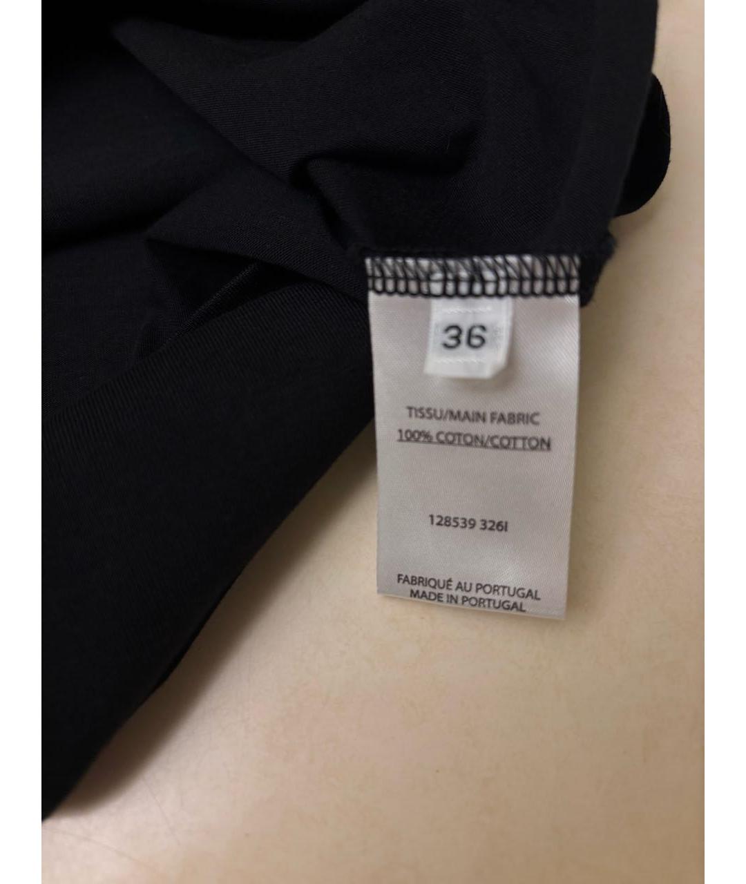 BALMAIN Черная хлопковая футболка, фото 4