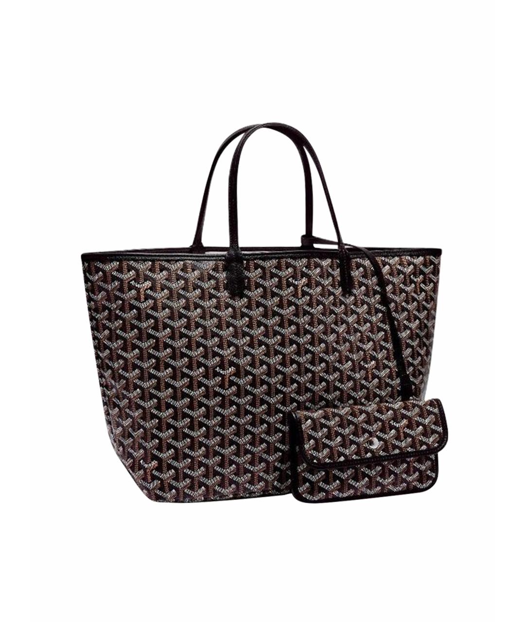 GOYARD Черная кожаная сумка тоут, фото 1