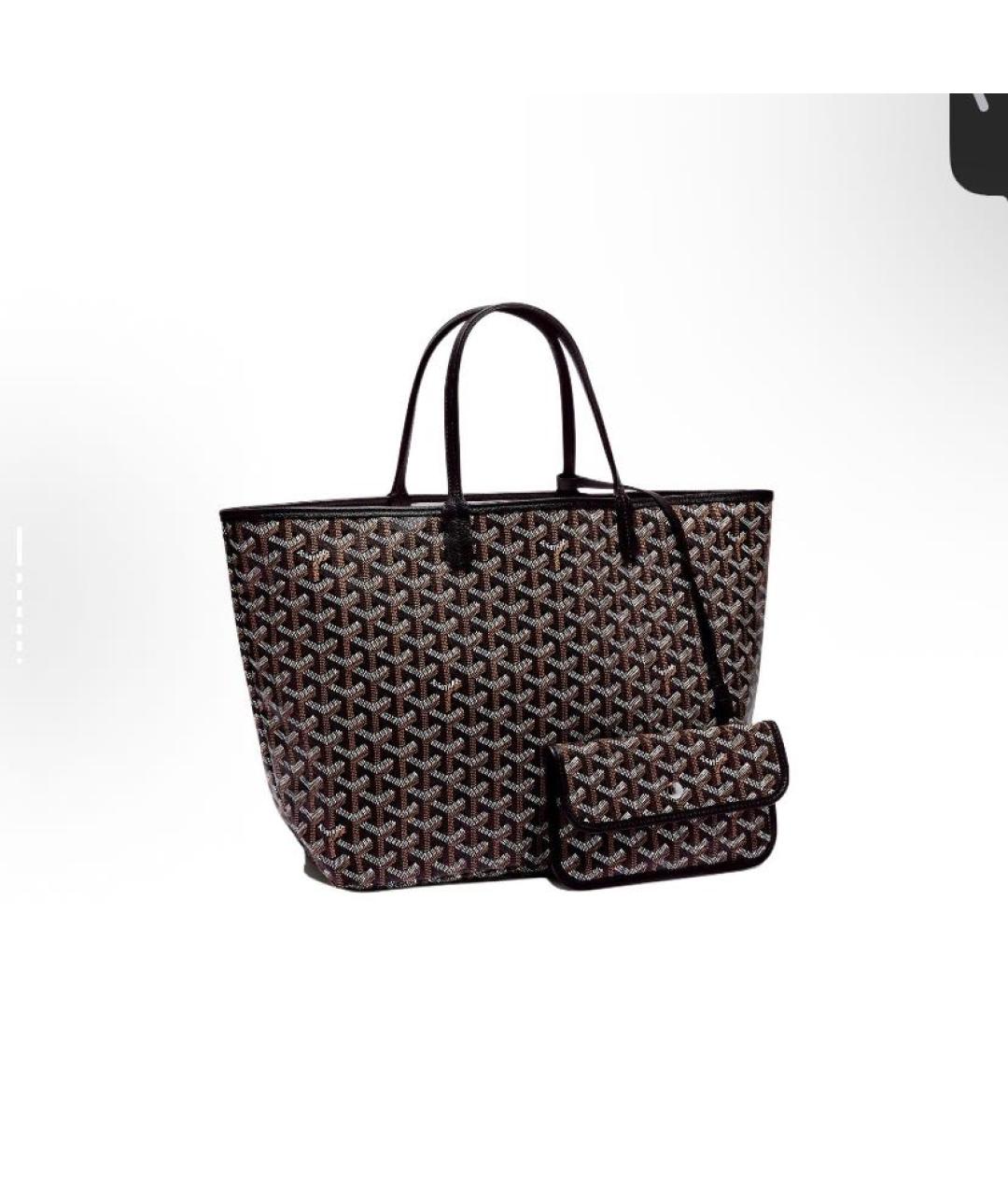 GOYARD Черная кожаная сумка тоут, фото 5