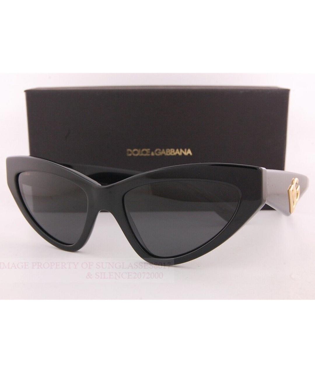 DOLCE&GABBANA Черные солнцезащитные очки, фото 3