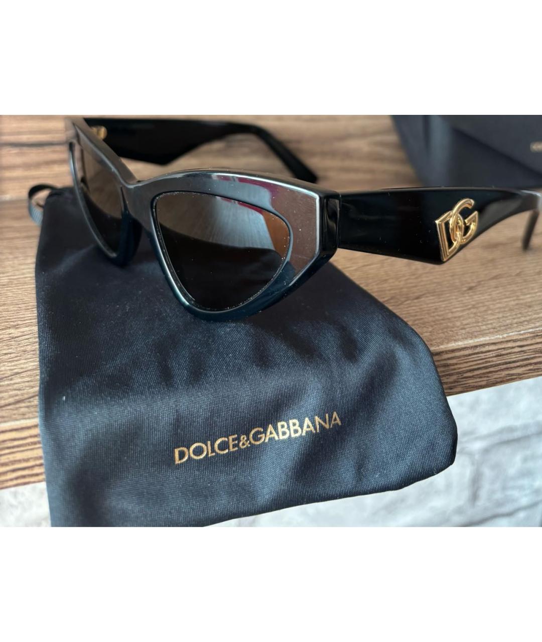 DOLCE&GABBANA Черные солнцезащитные очки, фото 6