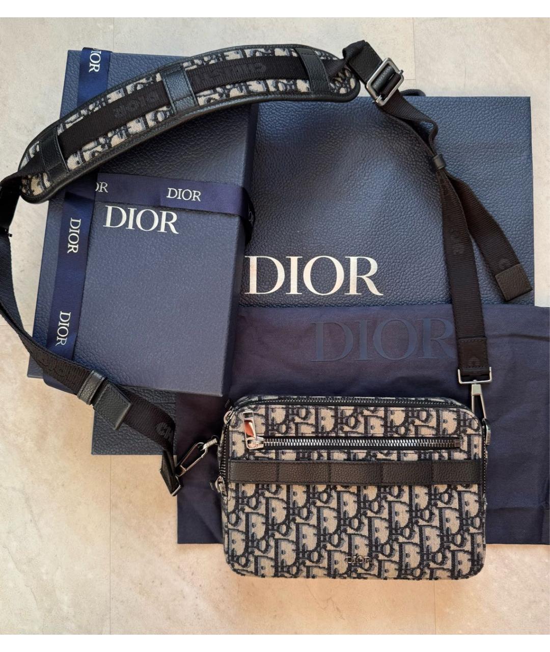 CHRISTIAN DIOR Бежевая сумка на плечо, фото 3