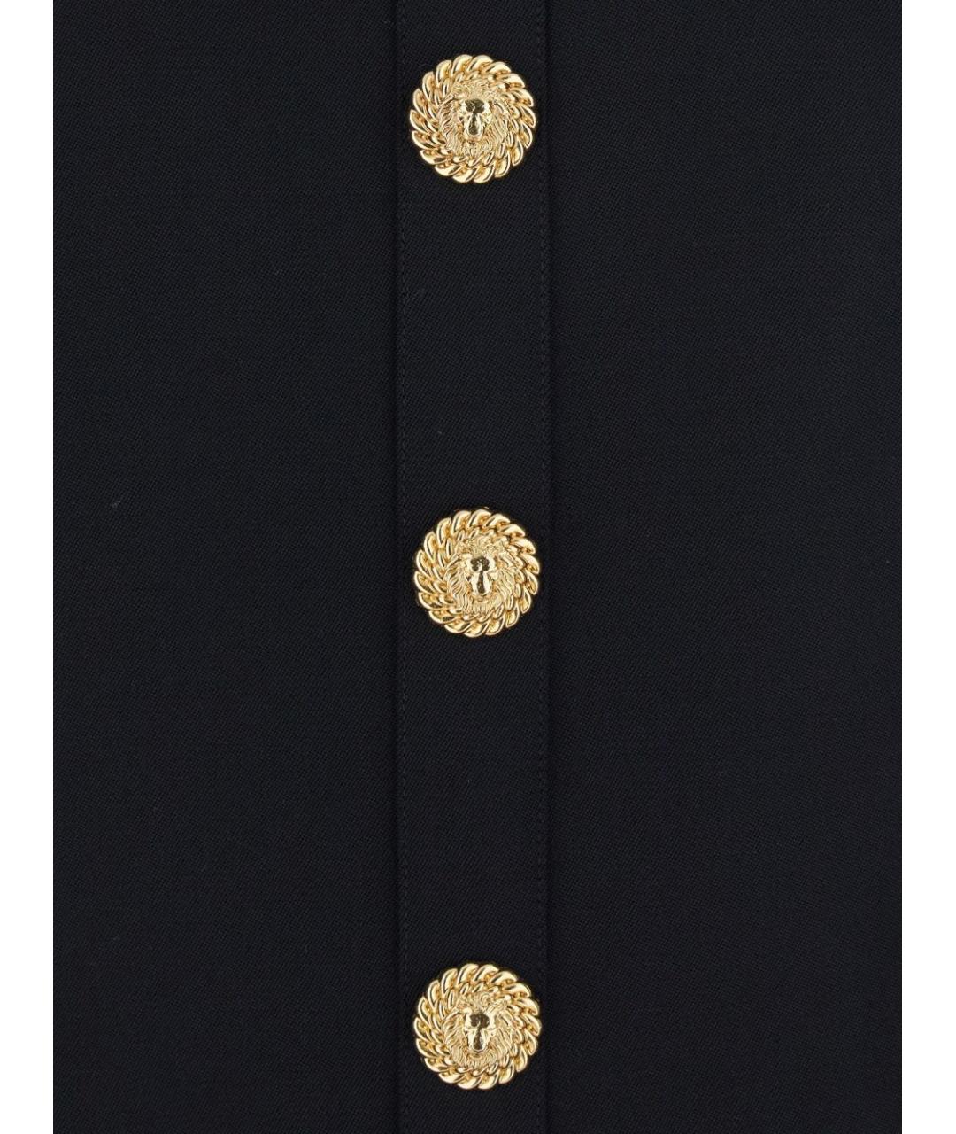 BALMAIN Черное шерстяное повседневное платье, фото 3