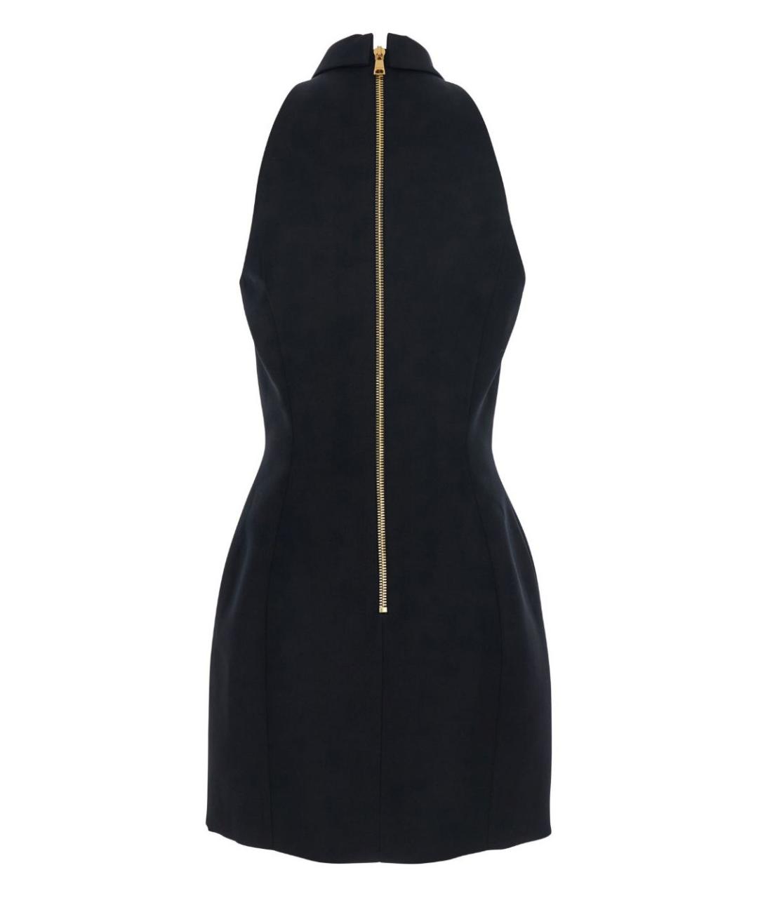 BALMAIN Черное шерстяное повседневное платье, фото 2