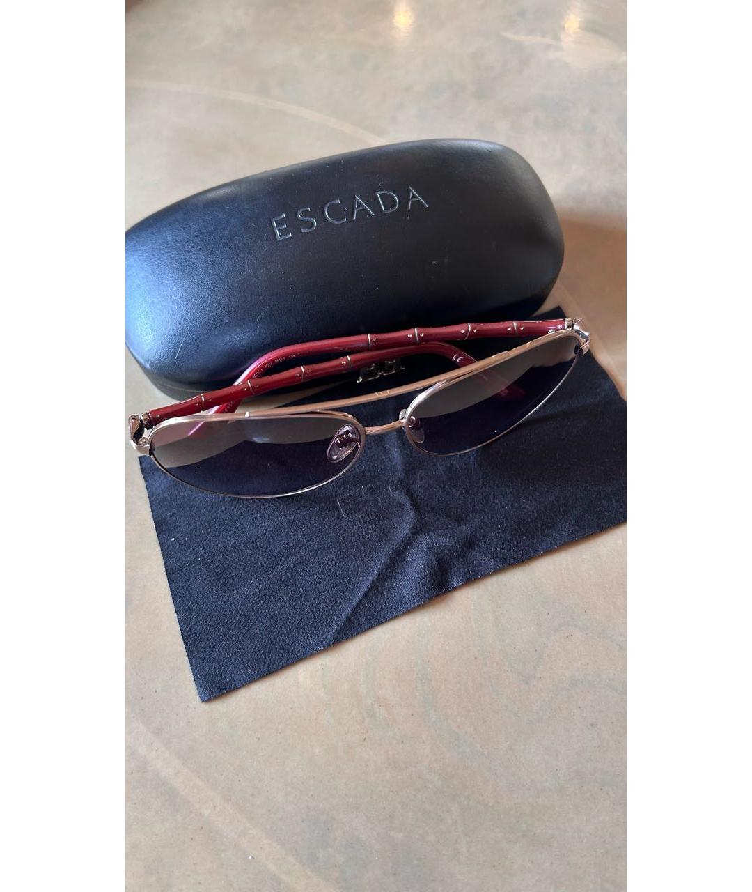 ESCADA Бордовые пластиковые солнцезащитные очки, фото 5