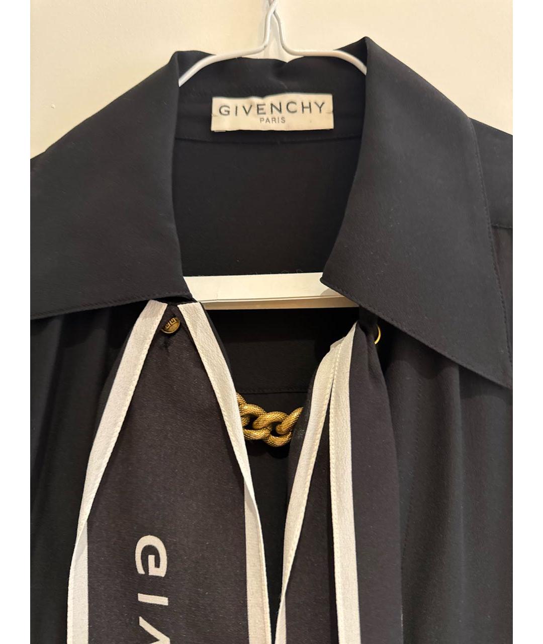 GIVENCHY Черное шелковое коктейльное платье, фото 3