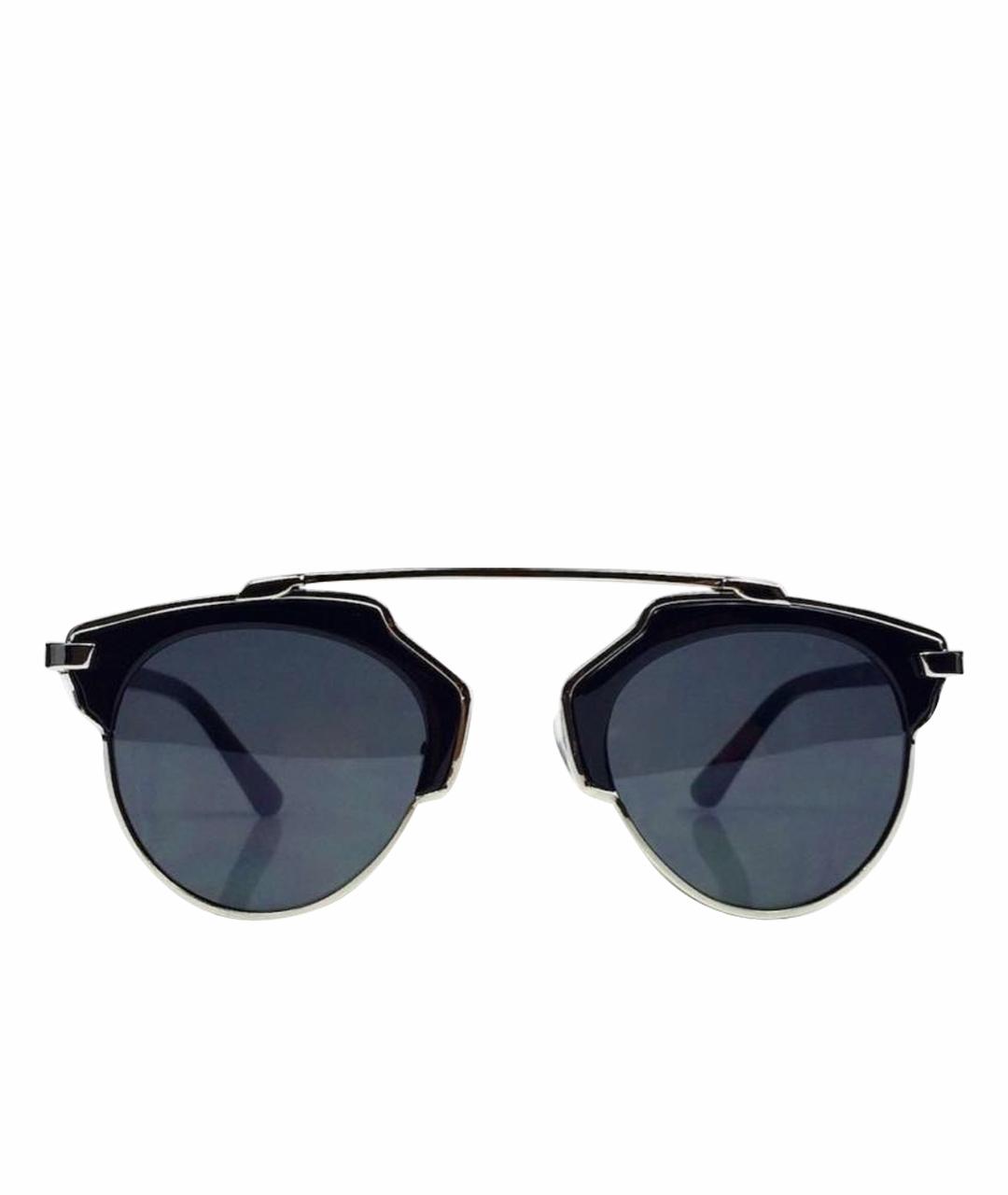 CHRISTIAN DIOR Черные пластиковые солнцезащитные очки, фото 1