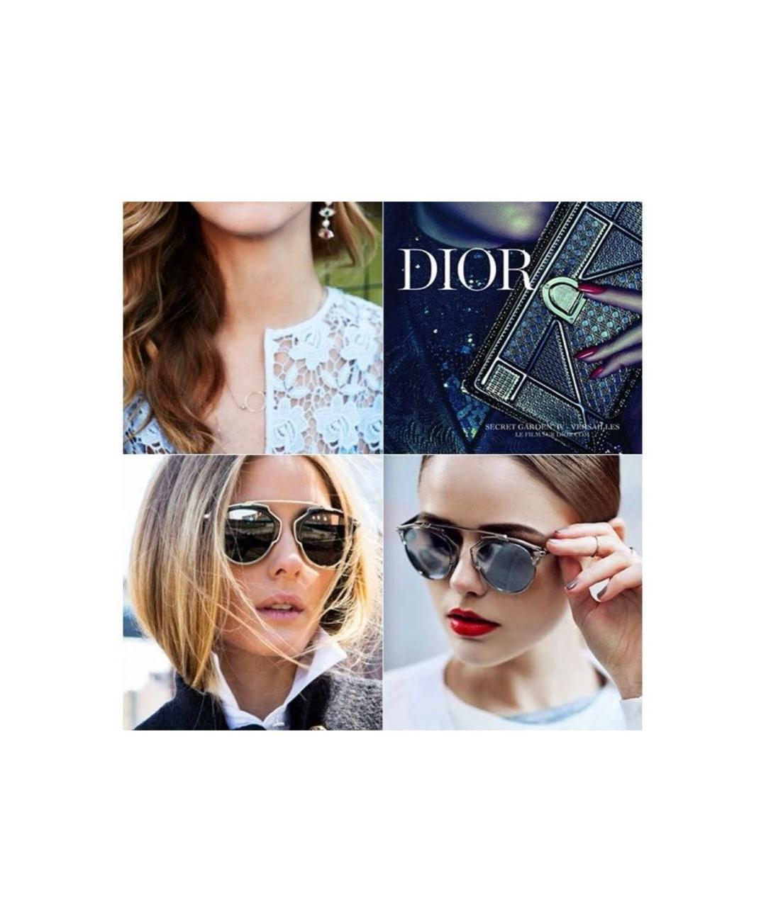 CHRISTIAN DIOR Черные пластиковые солнцезащитные очки, фото 6