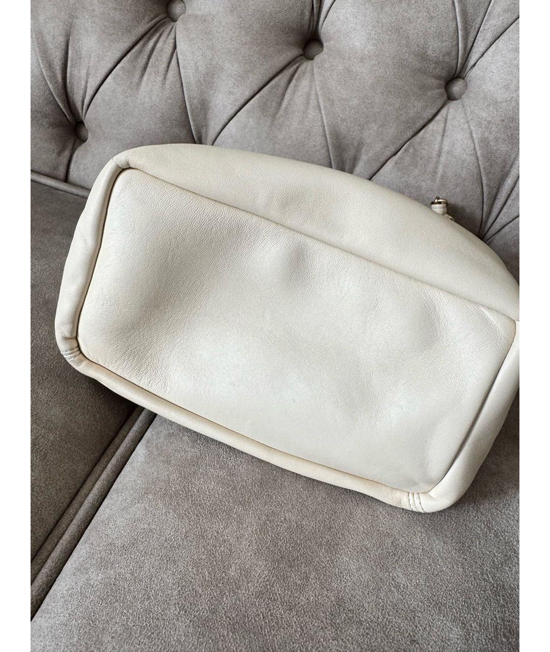 LOEWE Бежевая кожаная сумка через плечо, фото 5