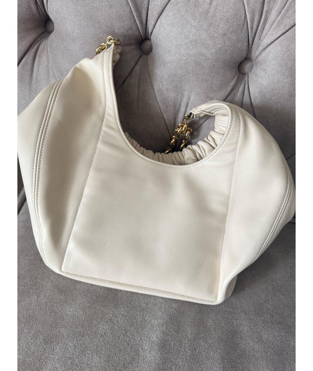 LOEWE Бежевая кожаная сумка через плечо, фото 6