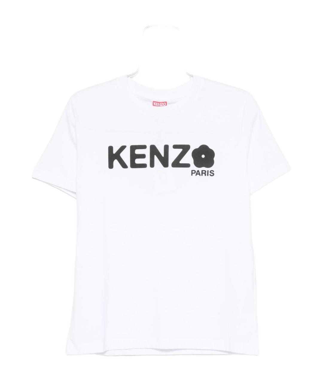 KENZO Белая хлопковая футболка, фото 1