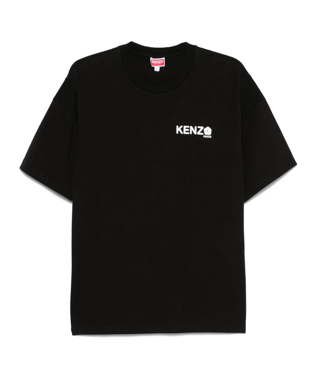 KENZO Черная хлопковая футболка, фото 1