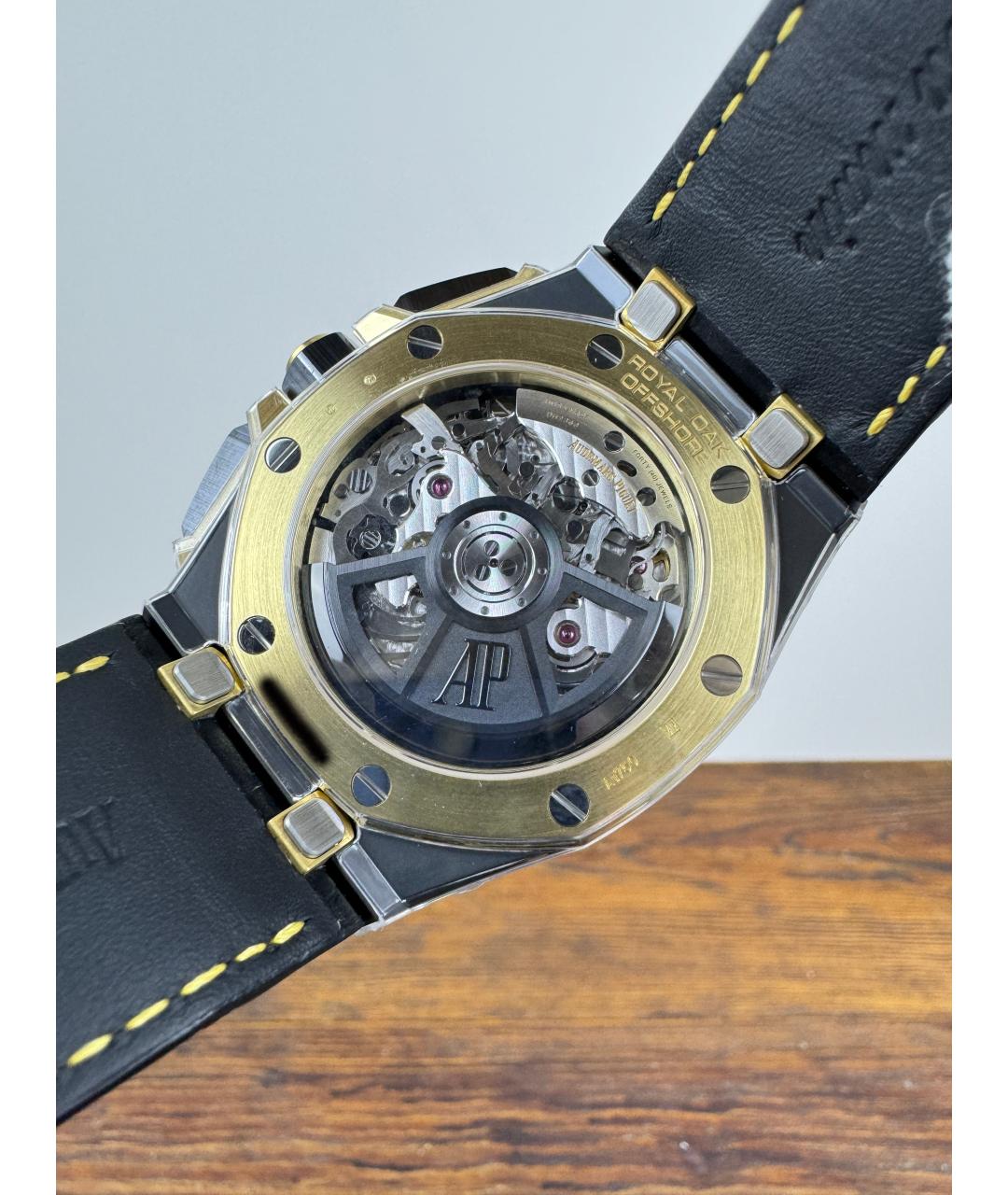 Audemars Piguet Черные часы из желтого золота, фото 6