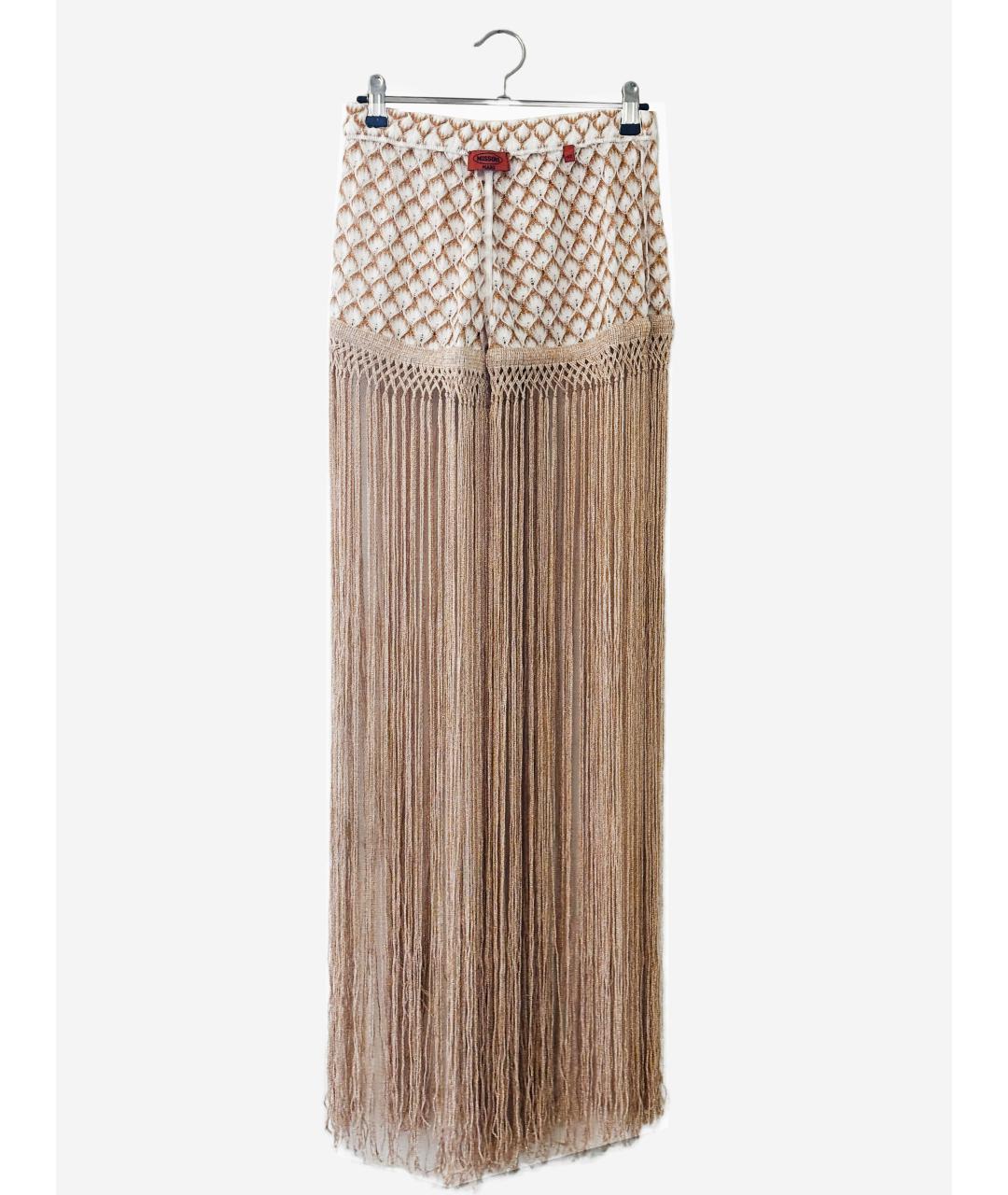MISSONI Золотые хлопковые шорты, фото 4