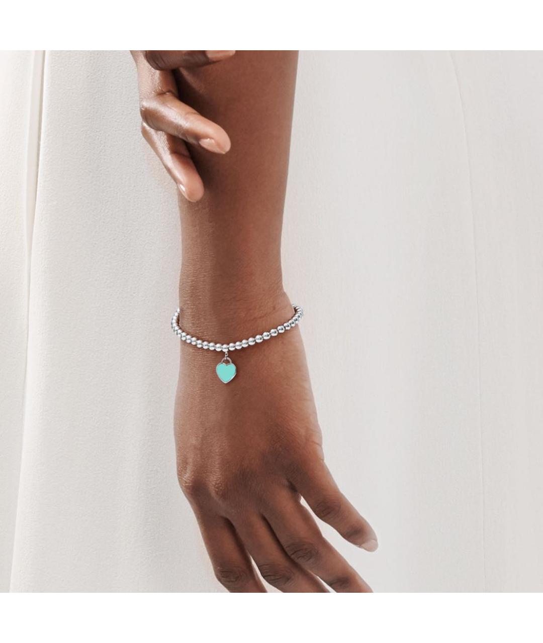 TIFFANY&CO Бирюзовый серебряный браслет, фото 3