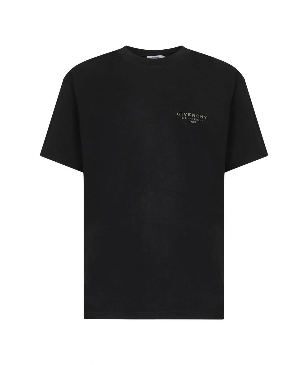 GIVENCHY Черная хлопковая футболка, фото 1