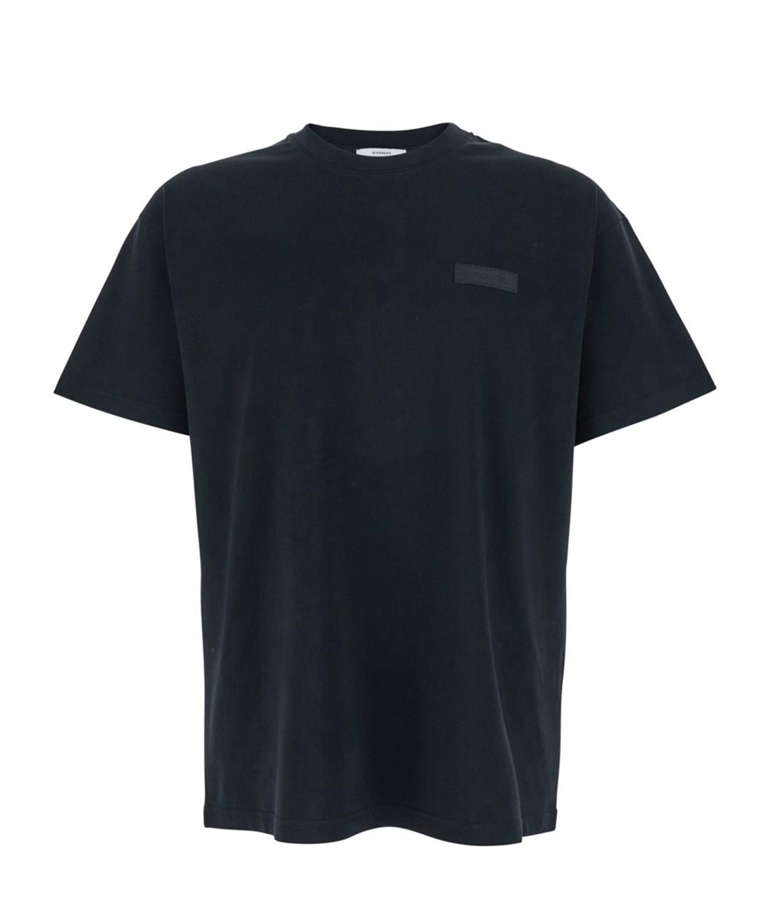 GIVENCHY Черная хлопковая футболка, фото 1
