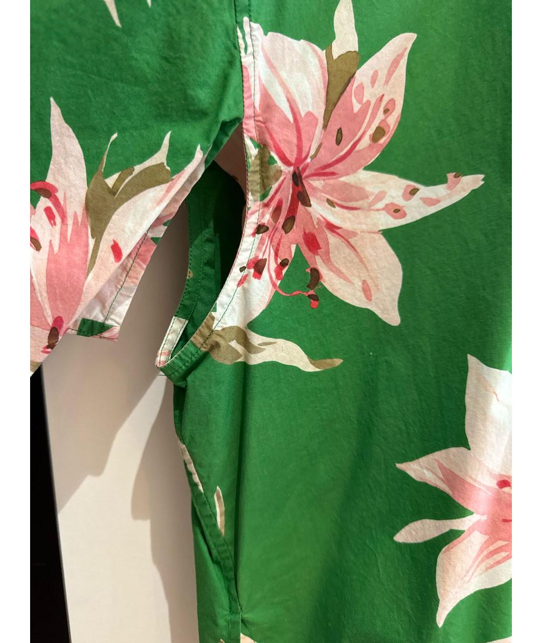 VALENTINO Зеленая хлопковая рубашка, фото 4